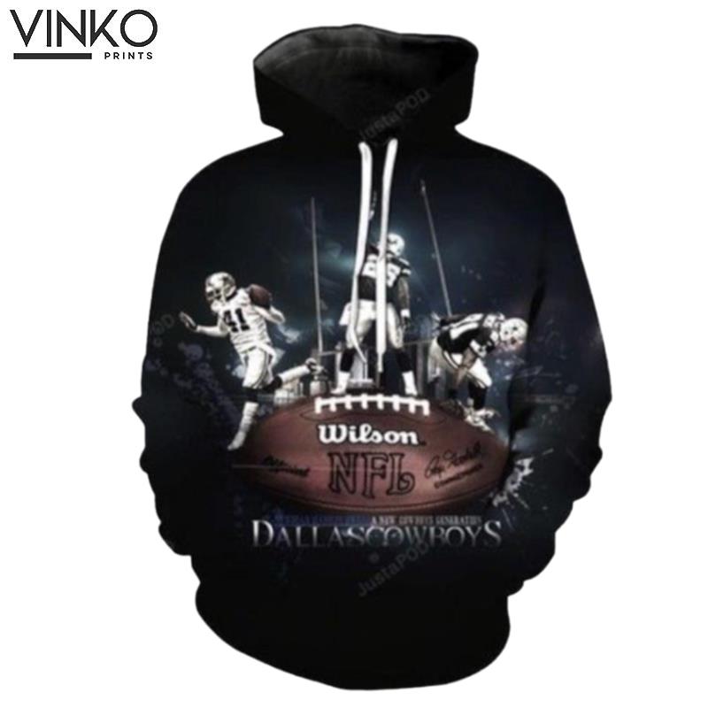 Dallas Cowboys Wilson And Pered Custom Dallas Cowboys Graphic Hoodie