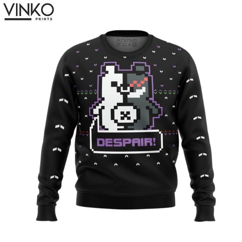 Danganronpa Monokuma Despair Ugly Christmas Sweater