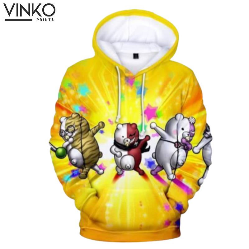 Danganronpa Monokuma Ing Fashion Stars Hoodie