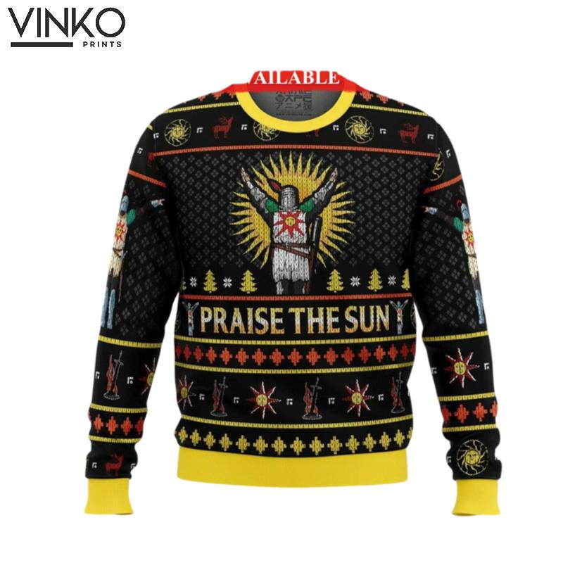 Dark Souls Praise the Sun Ugly Christmas Sweater