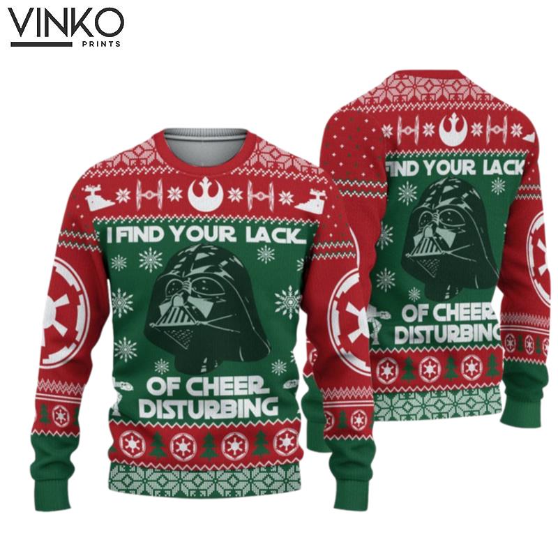 Darth Vader I Find Your Lack Ugly Christmas Sweater