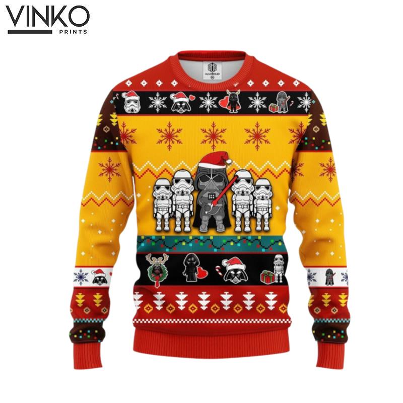 Darth Vader Ugly Xmas The Mandalorian Ugly Christmas Sweater