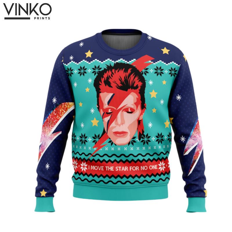 David Bowie Ugly Christmas Sweater