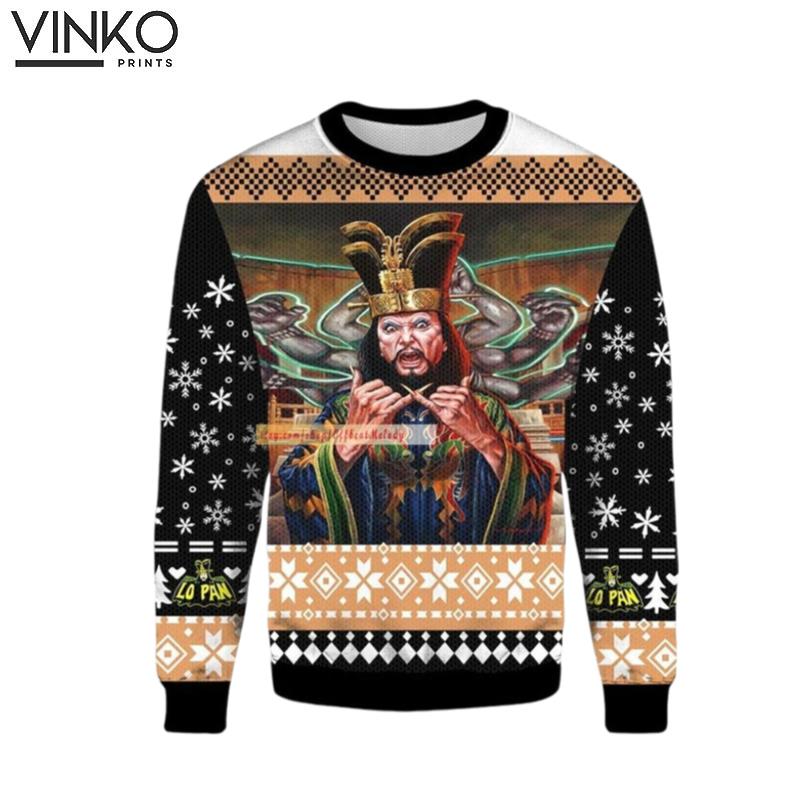 David Lo Pan Big Trouble in Little China 3D Ugly Christmas Sweater