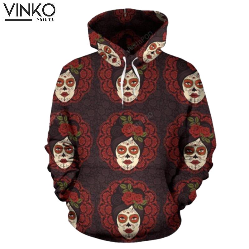 Day Of The Dead Mexican Girl Hoodie