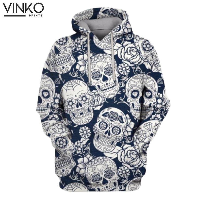 Day Of The Dead Sugar Skull 1 Hoodie