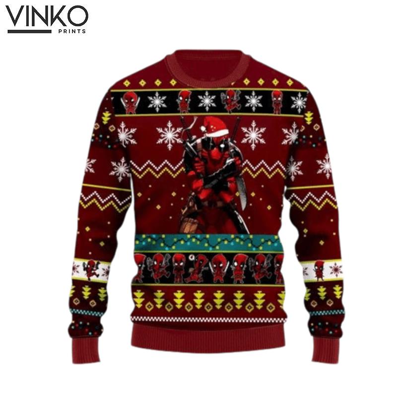 Deadpool 3 Ugly Christmas Sweater