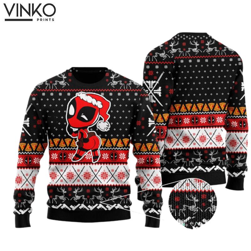 Deadpool 4 Ugly Christmas Sweater