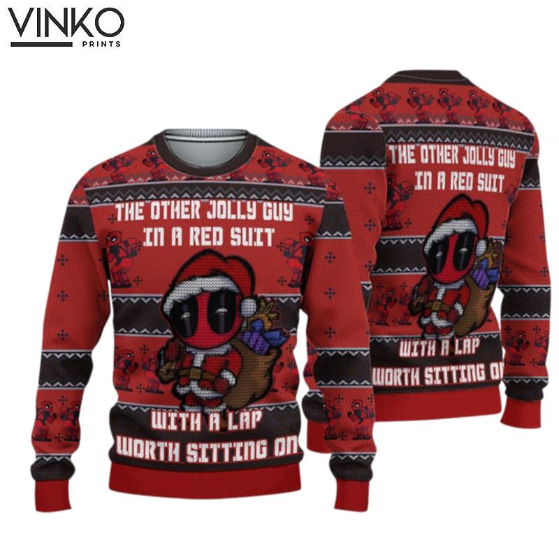 Deadpool Jolly Marvel Ugly Christmas Sweater