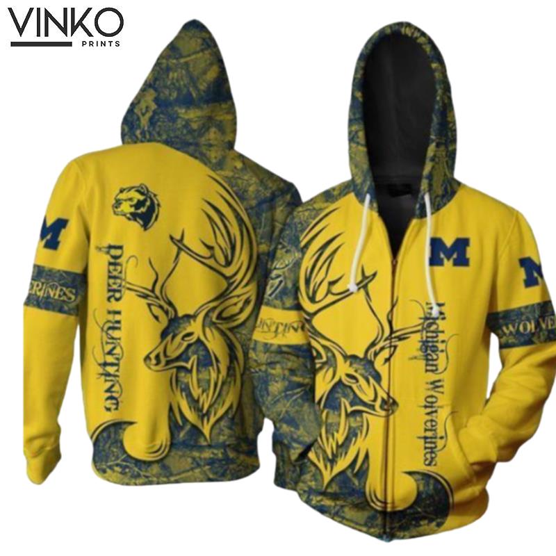 Deer Hunting Michigan Hoodie