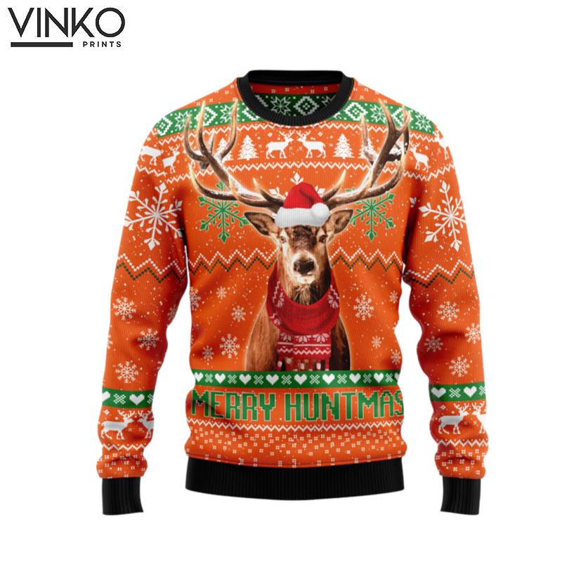 Deer Merry Huntmas TG51028 Ugly Christmas Sweater