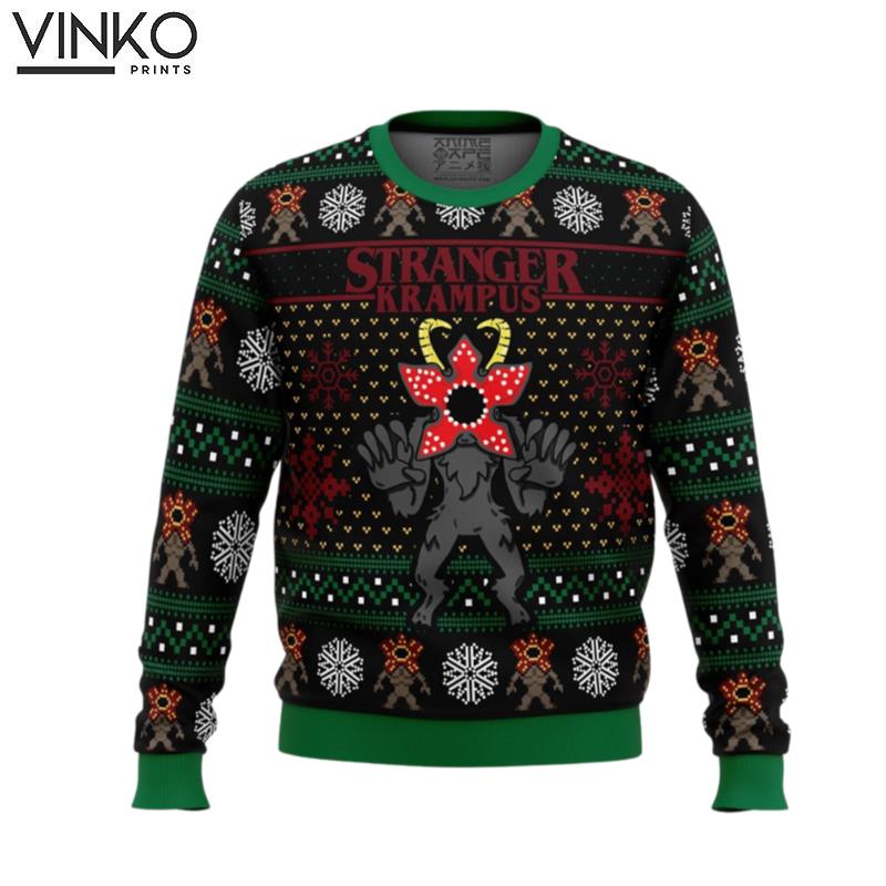 Demogorgon Stranger Krampus Stranger Things Ugly Christmas Sweater