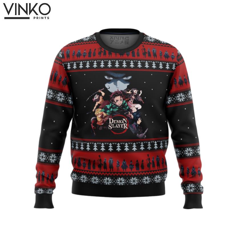 Demon Slayer Poster Ugly Christmas Sweater