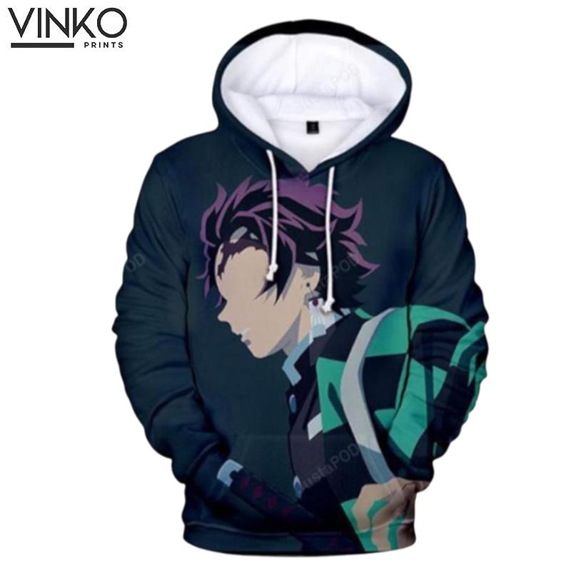 Demon Slayer Tanjiro Kamado Kimetsu No Yaiba Hoodie