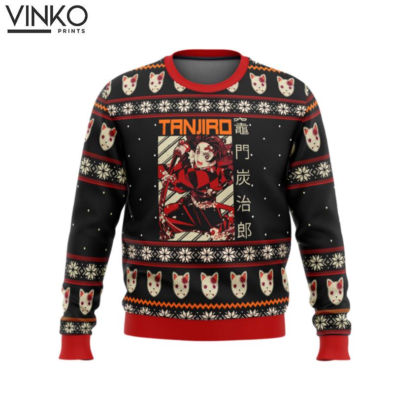 Demon Slayer Tanjiro Ugly Christmas Sweater