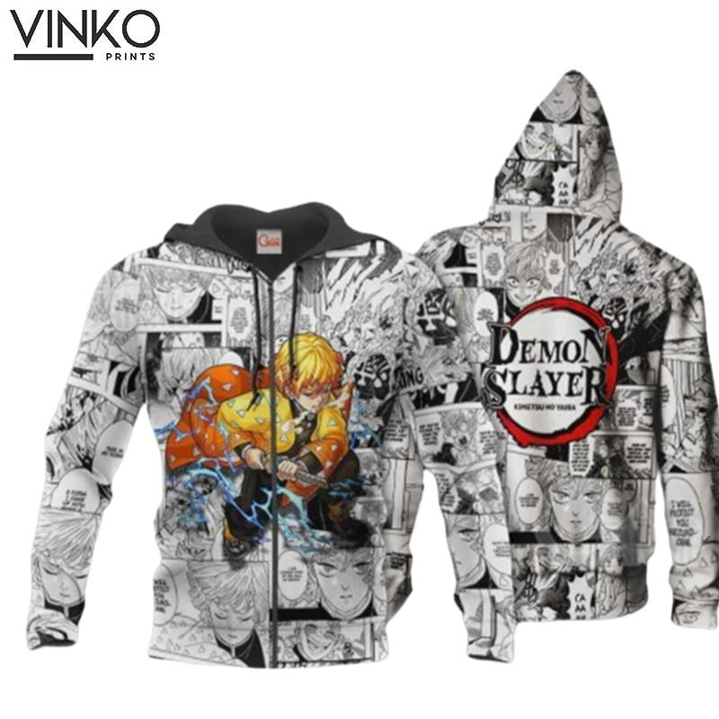 Demon Slayer Zenitsu Agatsuma Anime Hoodie