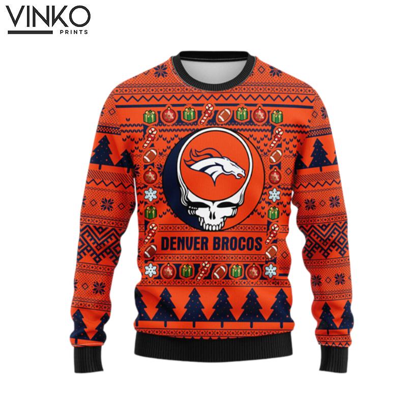 Denver Brocos Grateful Dead Ugly Ugly Christmas Sweater