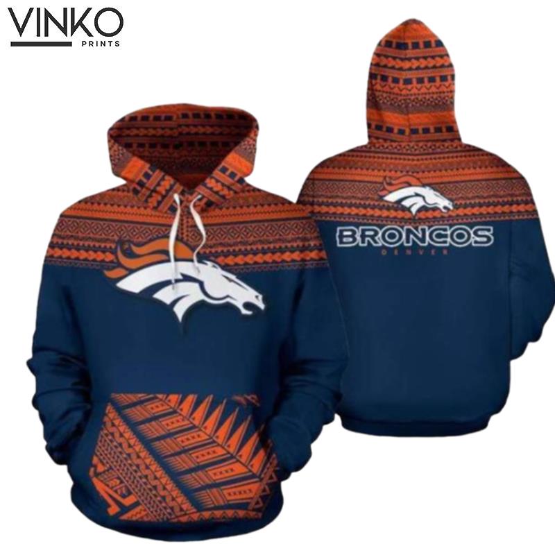 Denver Broncos Ncaa Football Maori Tattoo Denver Broncos Hoodie