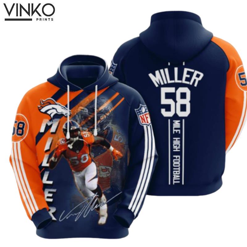 Denver Broncos Von Miller 1 Hoodie