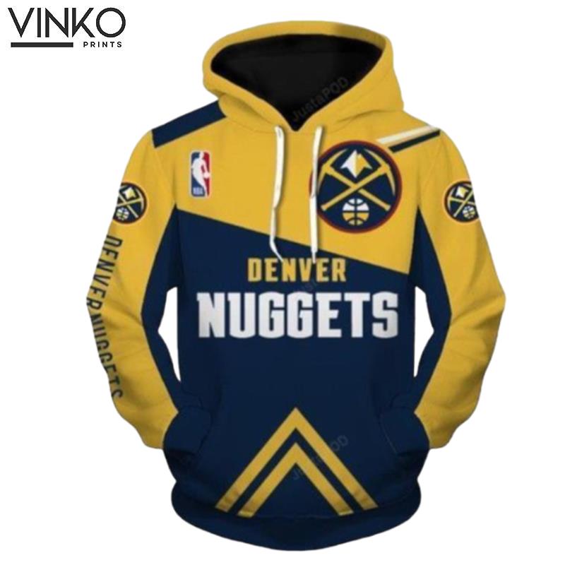 Denver Nuggets And Pered Custom Denver Nuggets Graphic Hoodie