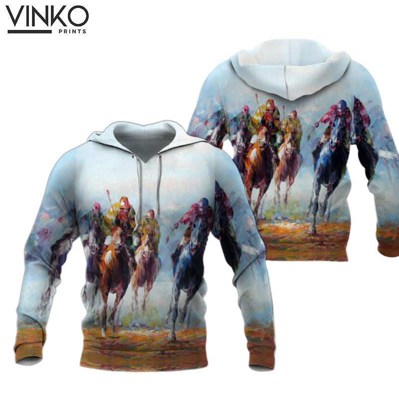 Derby Oil Painting Hoodie