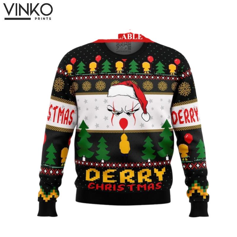 Derry Christmas Welcome to Derrys Ugly Christmas Sweater