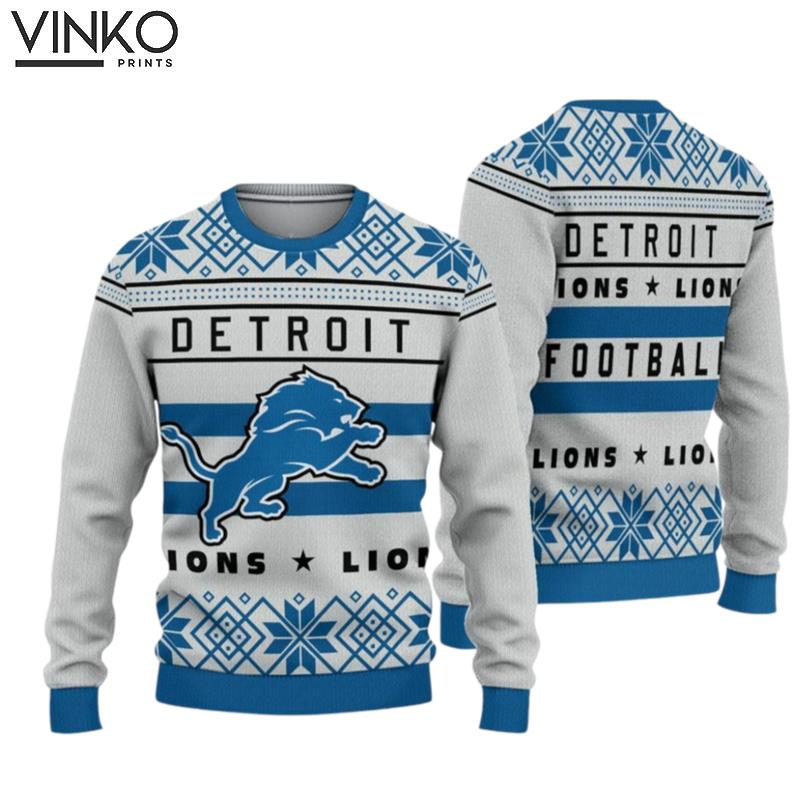 Detroit Lions Football Ugly Christmas Sweater