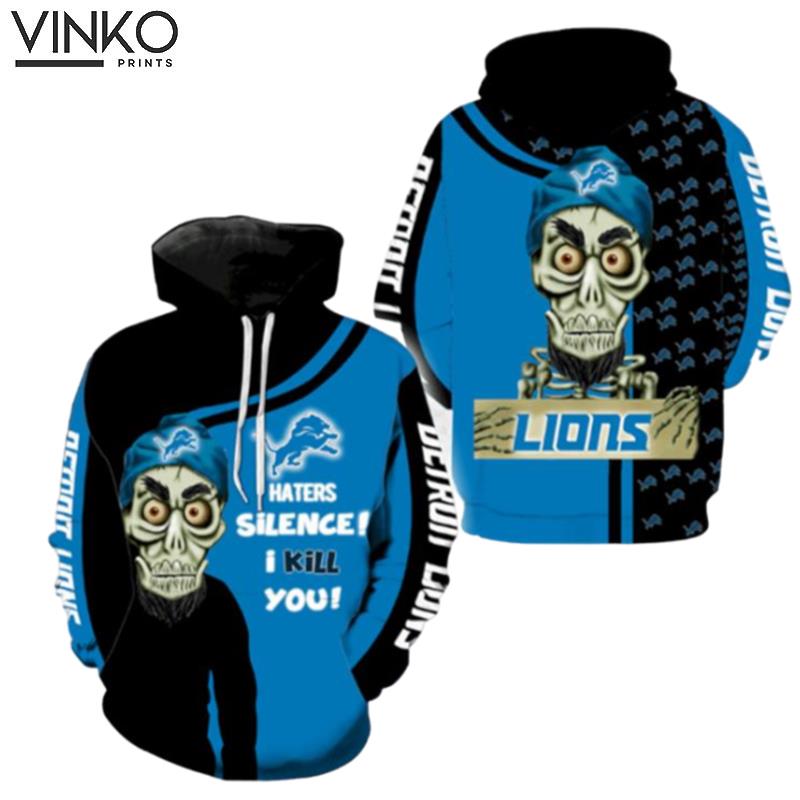 Detroit Lions Skull Full For Men And Women Hoodie