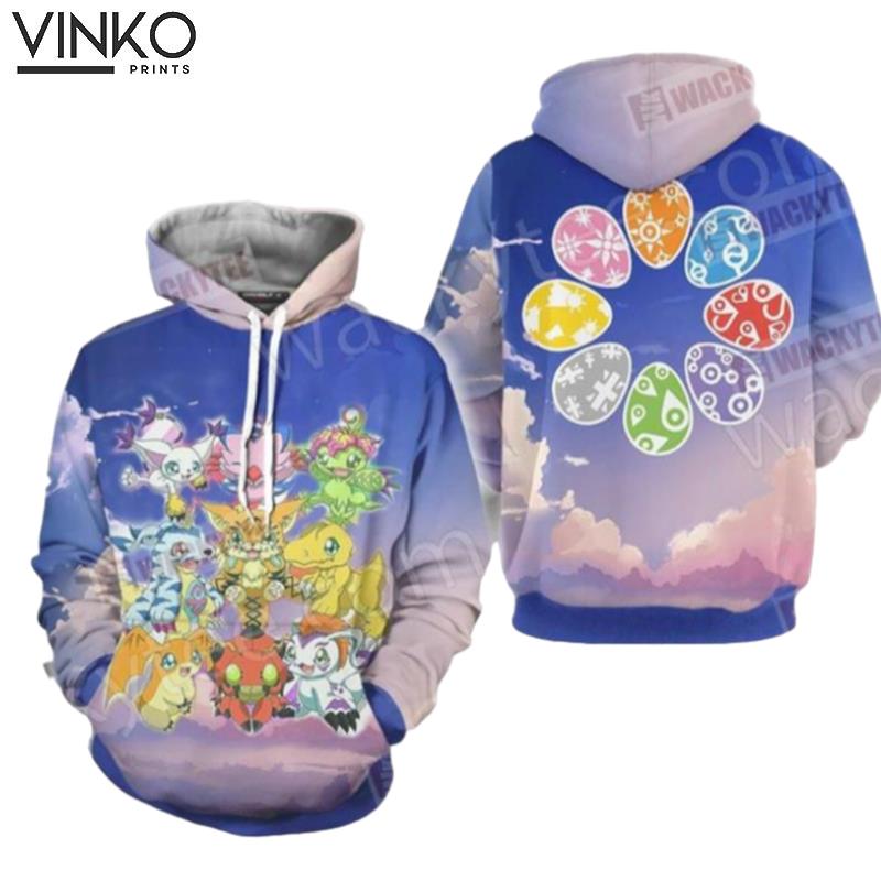 Digimon Eggs 4053 Hoodie