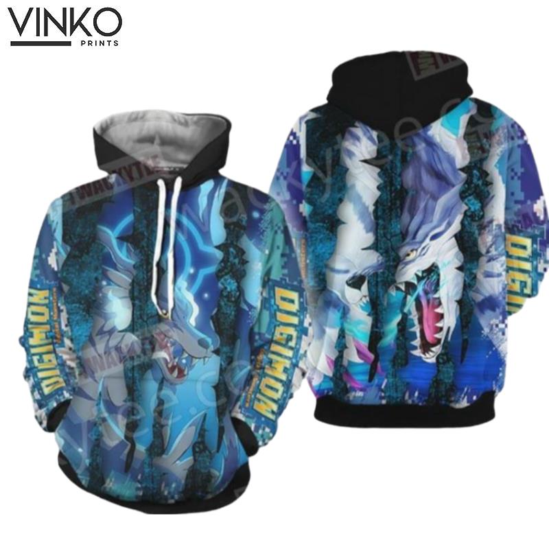 Digimon Garurumon New 3501 Hoodie