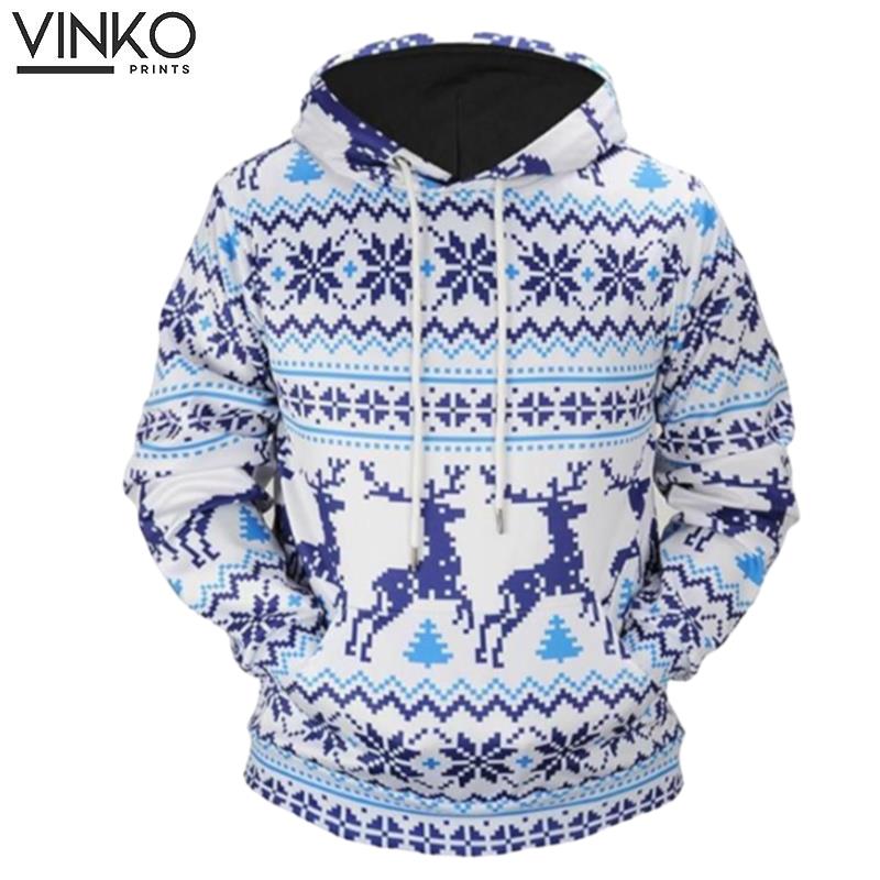 Digital Elk Christmas Hoodie