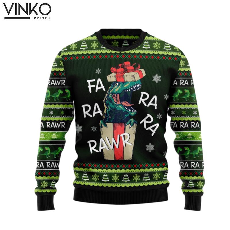 Dinosaur Gift Farararawr TY0211 Ugly Christmas Sweater