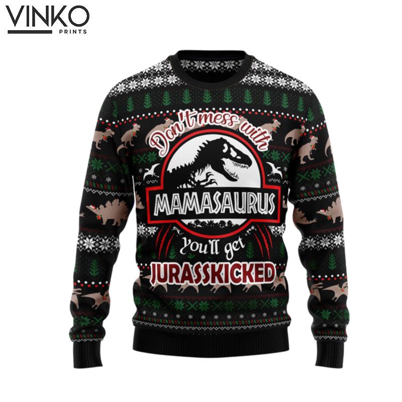 Dinosaur Mamasaurus TY289 Ugly Christmas Sweater