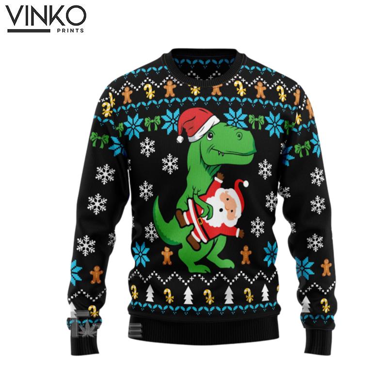 Dinosaur Ugly Christmas Sweater