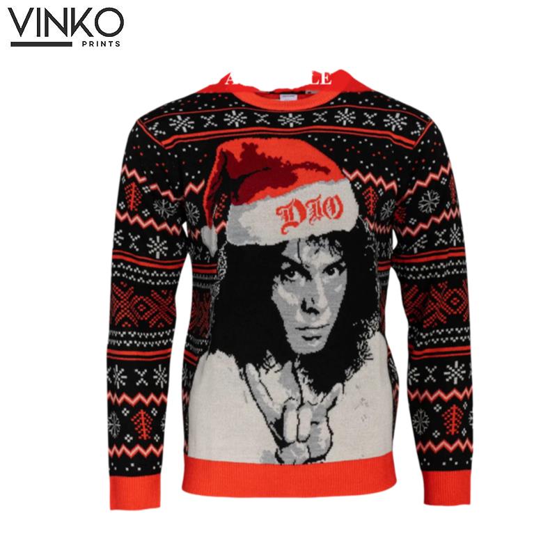 Dio 2023 Rock The Halls Ugly Christmas Sweater