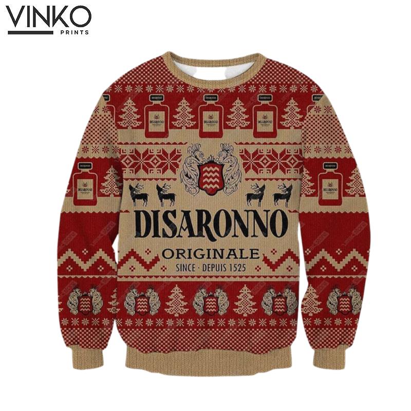 Disaronno 3D Print Ugly Christmas Sweater