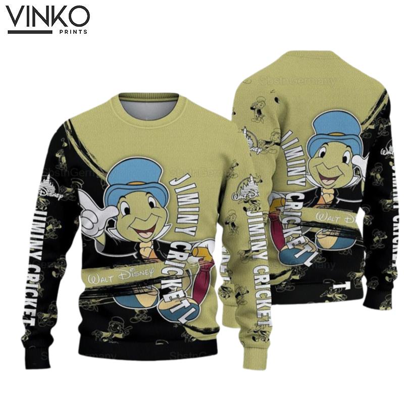 Disney Jiminy Cricket Ugly Christmas Sweater