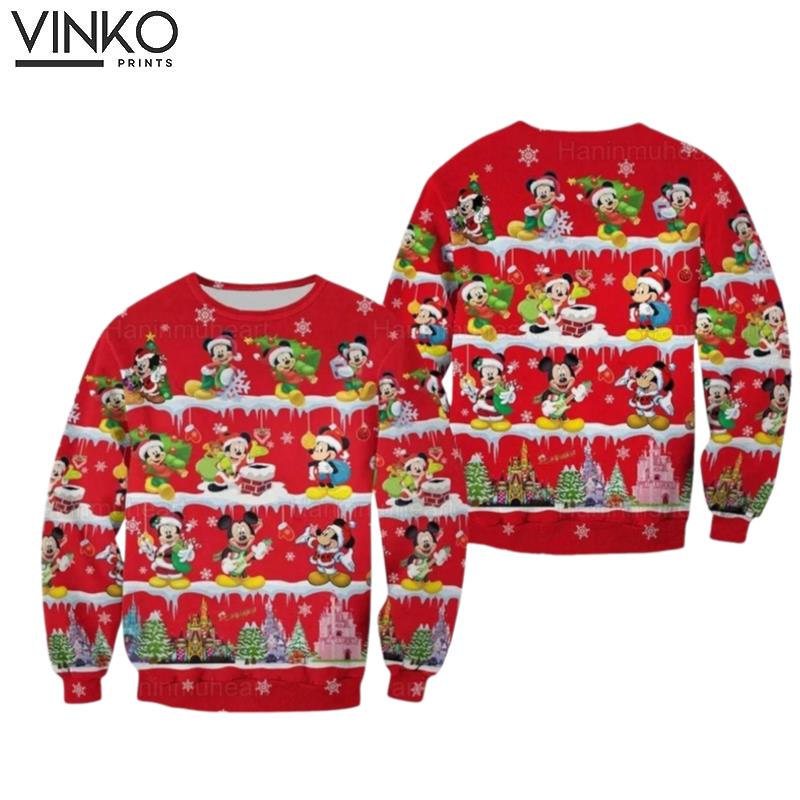 Disney Mickey Mickey Mouse Mickey Christmas Ugly Christmas Sweater