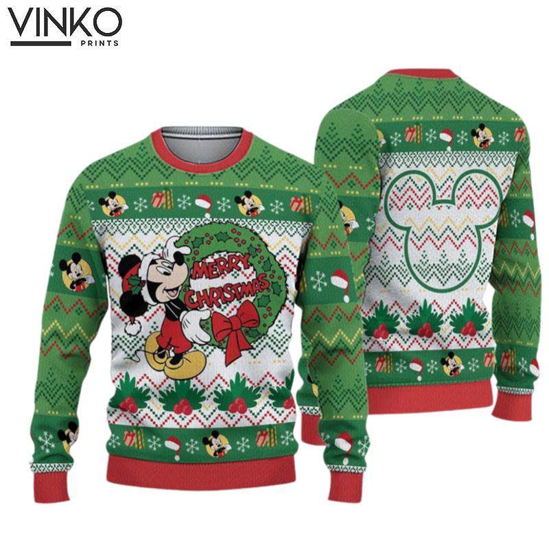 Disney Mickey Mouse Christmas 3D Ugly Christmas Sweater