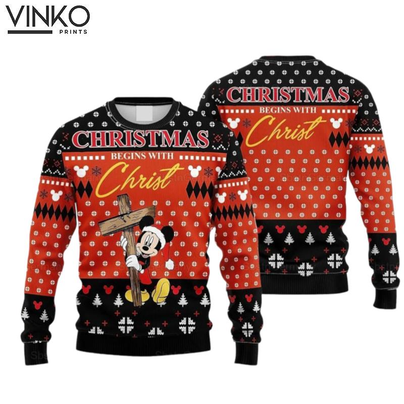 Disney Mickey Ugly Christmas Sweater