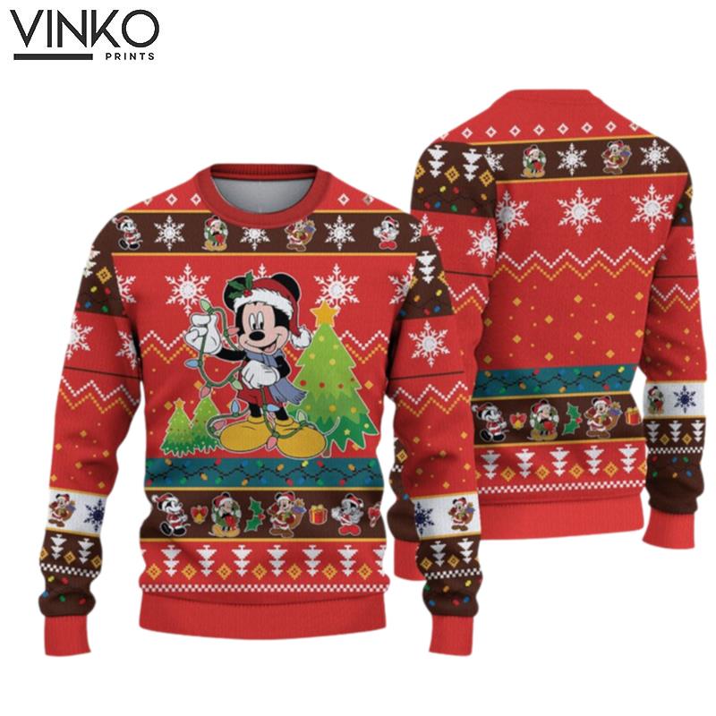 Disney Mickey Woolen For Holiday Mickey Ugly Christmas Sweater