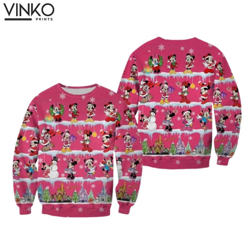 Disney Minnie Christmas 3D Ugly Christmas Sweater