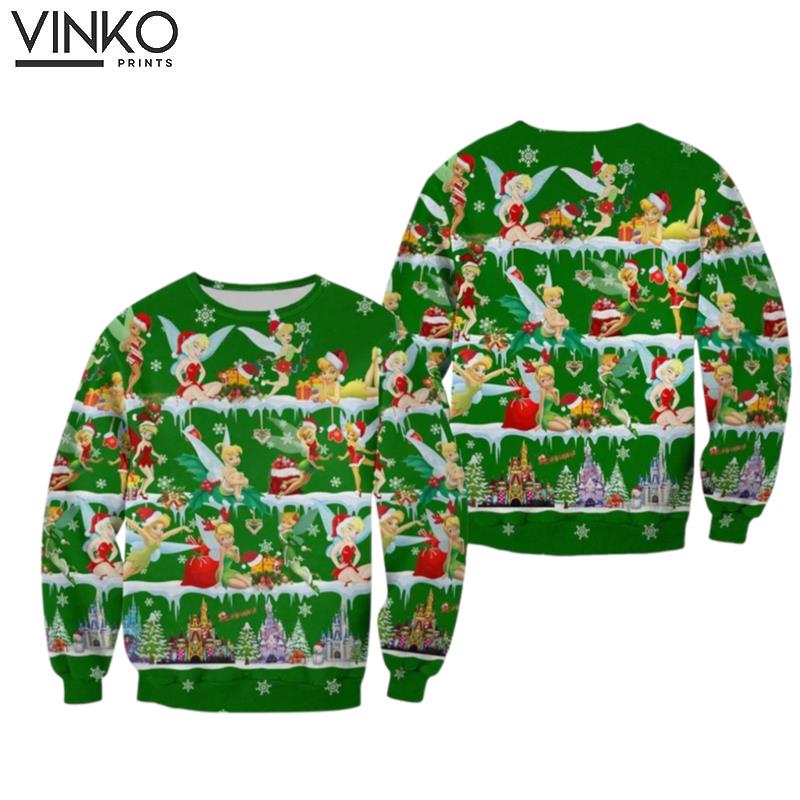 Disney Tinkerbell Christmas 3D Ugly Christmas Sweater