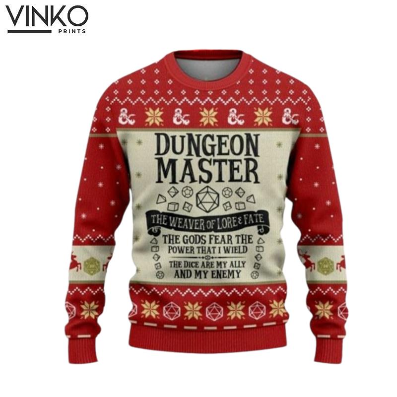 Dnd Classes 3D Ugly Christmas Sweater