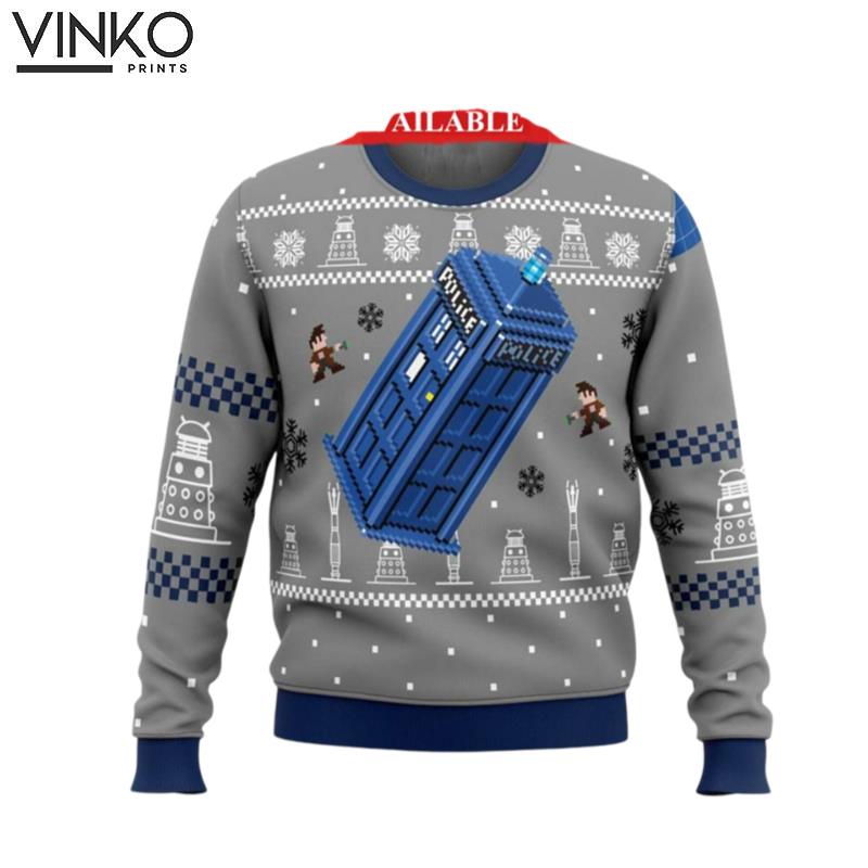 Doctor Who Shirt Ugly Xmas Unisex Ugly Christmas Sweater