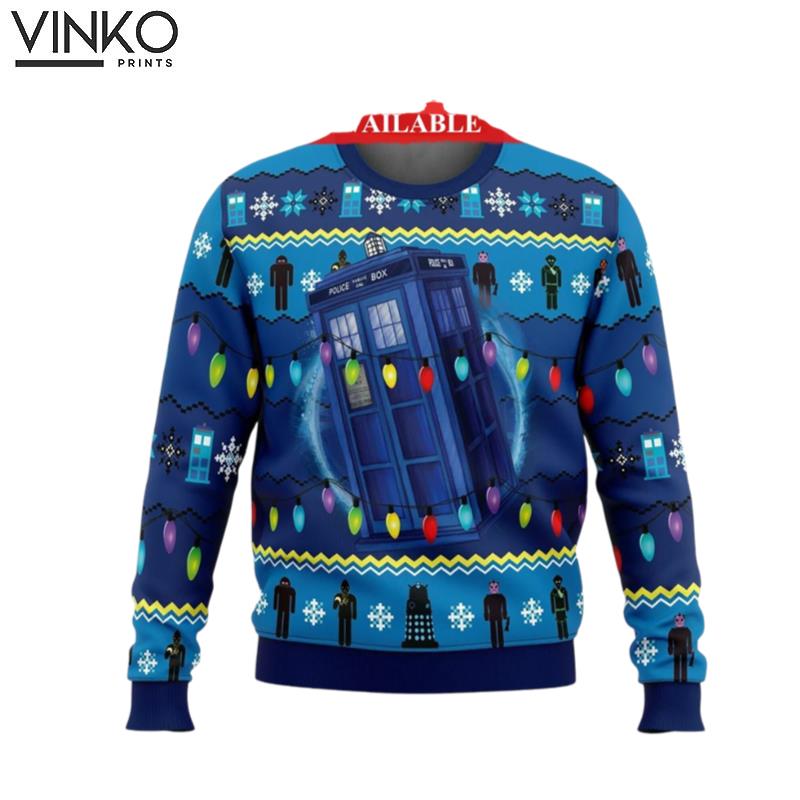 Doctor Who Shirt Unisex Ugly Christmas Sweater