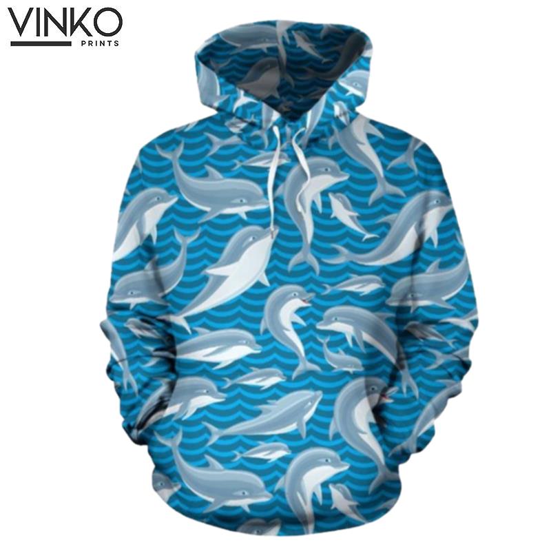 Dolphin Cute Pattern Hoodie