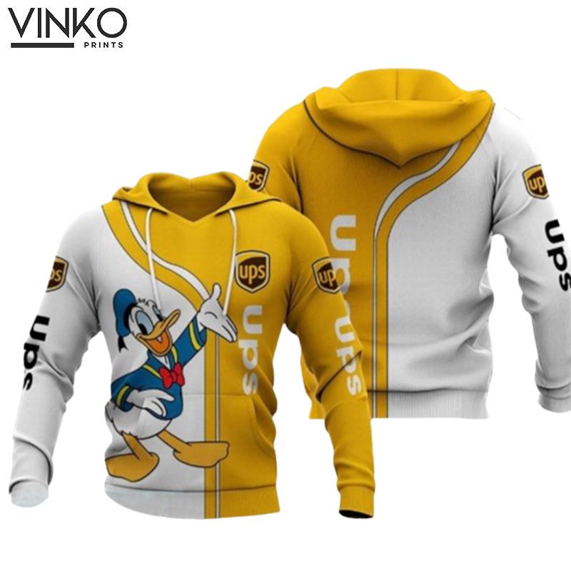 Donald Duck Funny Ups Logo Hoodie