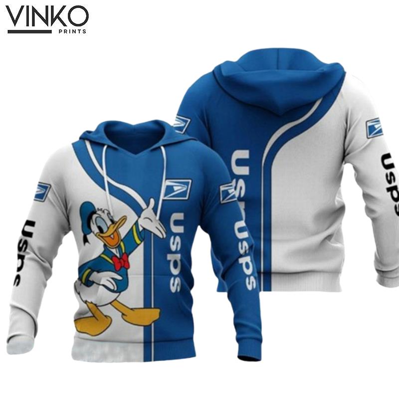 Donald Duck Funny Usps Logo Hoodie