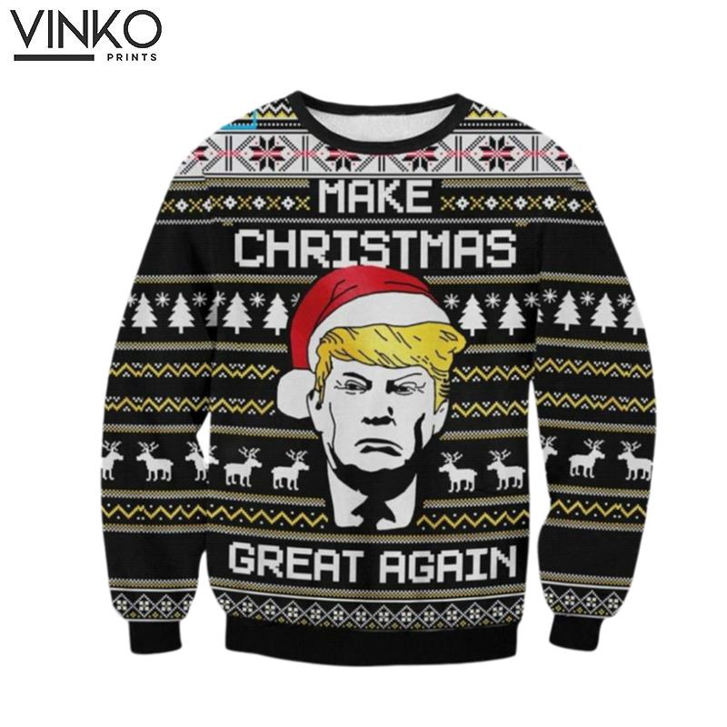 Donald Trump Donald Trump Make Christmas Great Again Ugly Christmas Sweater